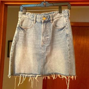 Size 4 denim denim skirt.